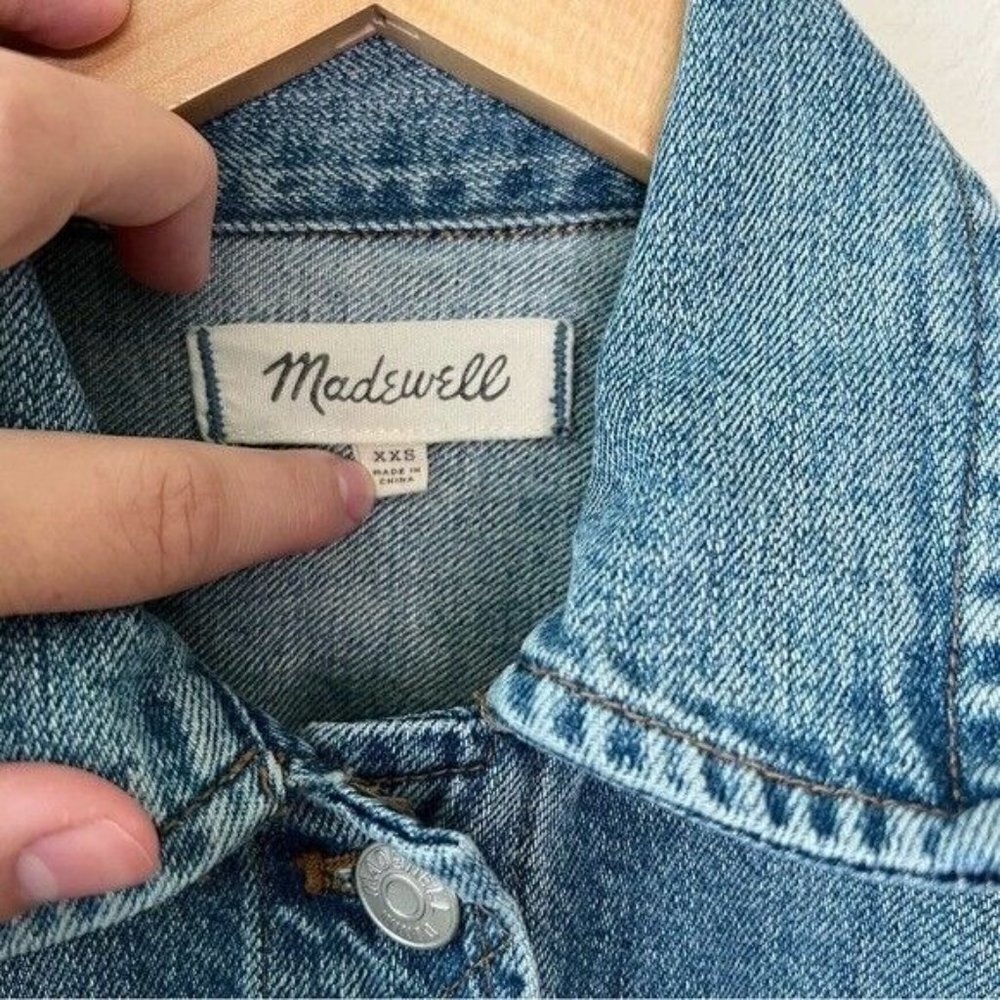 Madewell The Oversized Jean Jacket in Capstone Wash size extra extra small - Picture 9 of 11